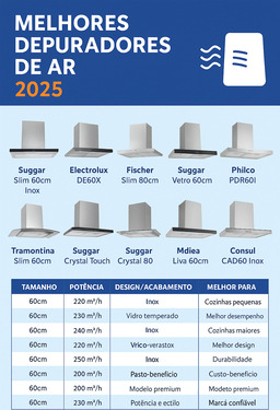 Infográfico melhor depurador de ar