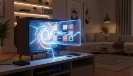 imagem moderna de como transformar qualquer tv antiga em smart tv